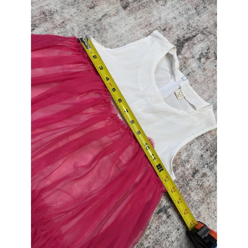 Girls Tutu Dress Sleeveless Princess Party Dress Sz 8-10 Wedding Guest Birthday - Picture 4 of 4